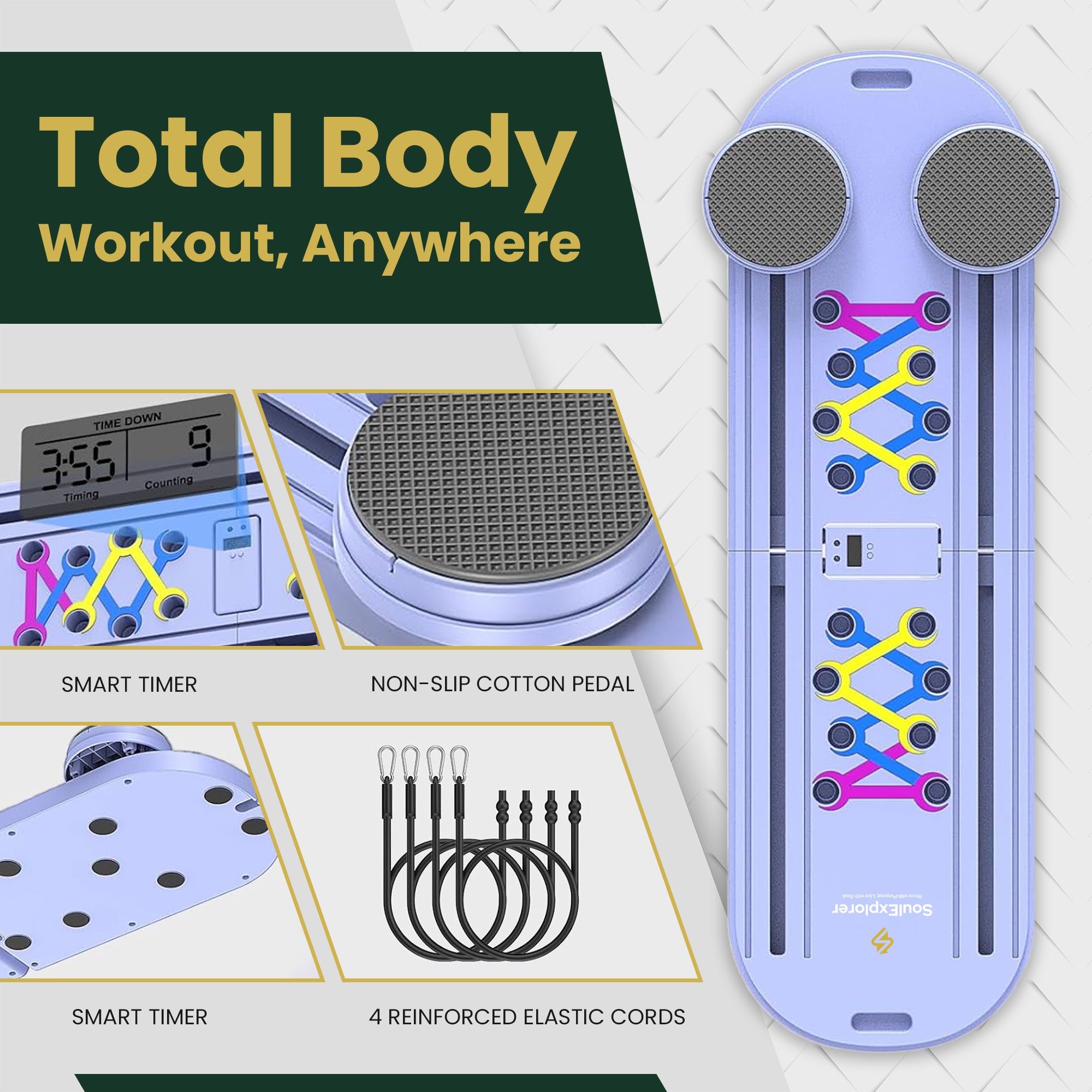 Pilates Board Best for Women Fitness & Exercise at Home | Soul Explorer