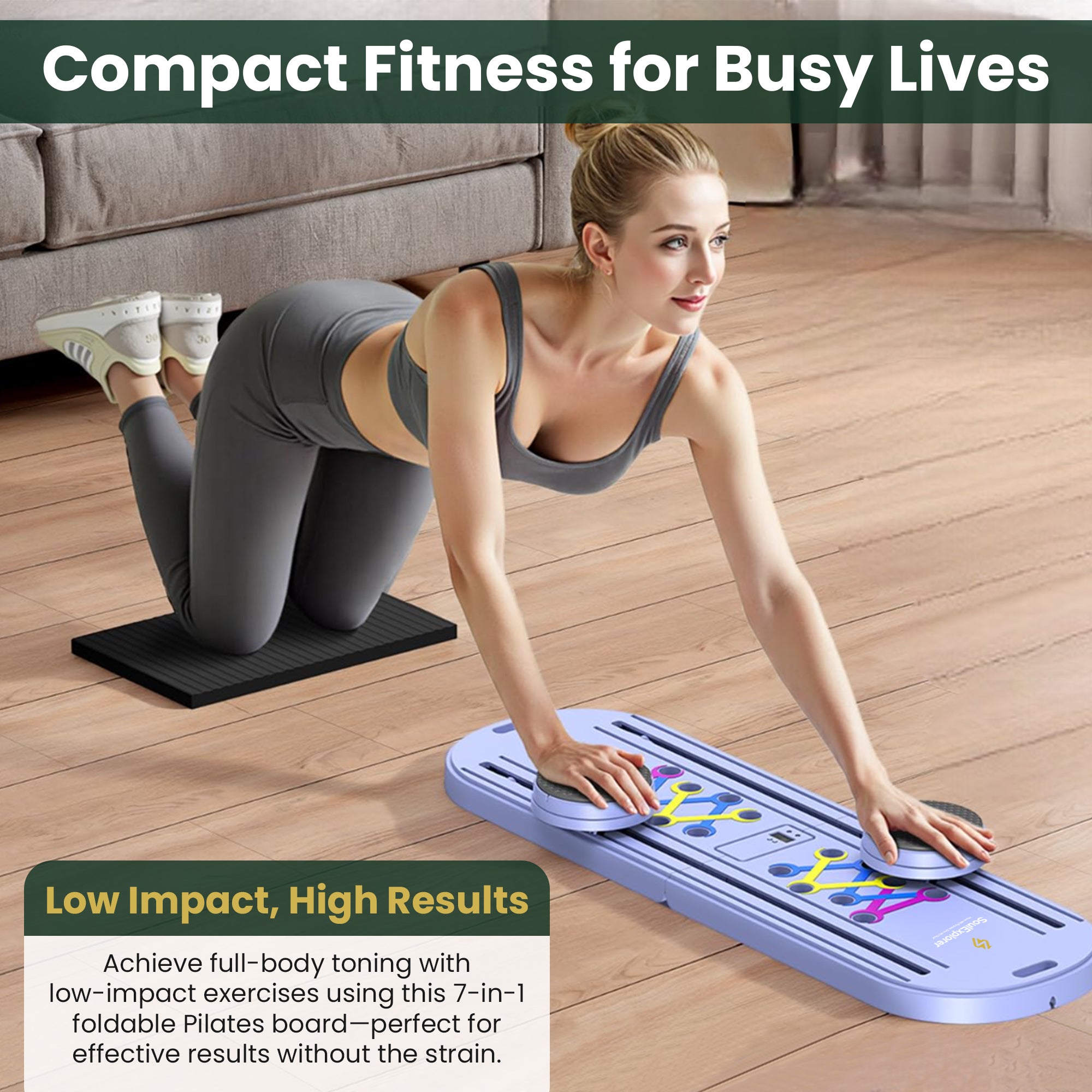 Pilates Board Best for Women Fitness & Exercise at Home | Soul Explorer