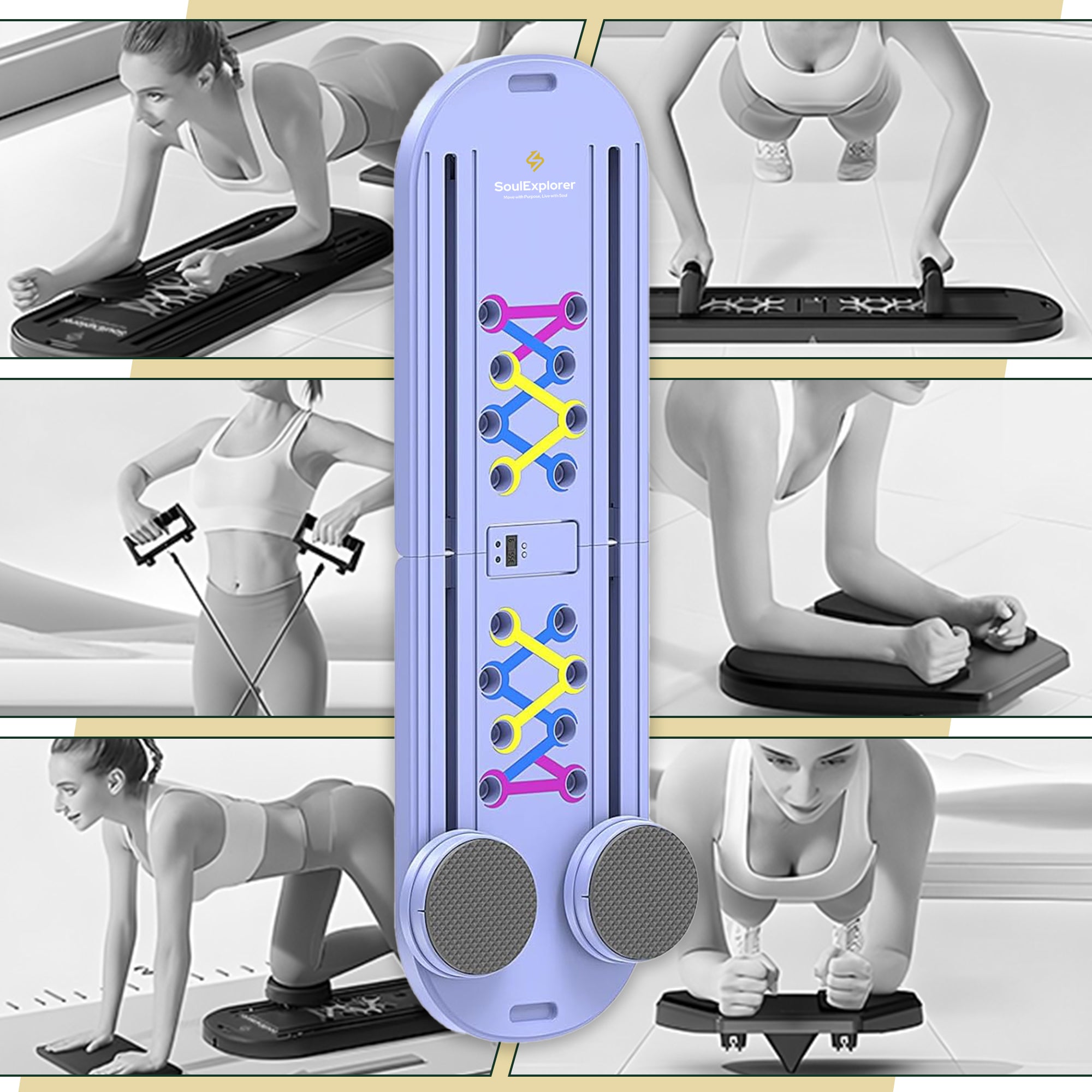 Pilates Board Best for Women Fitness & Exercise at Home | Soul Explorer