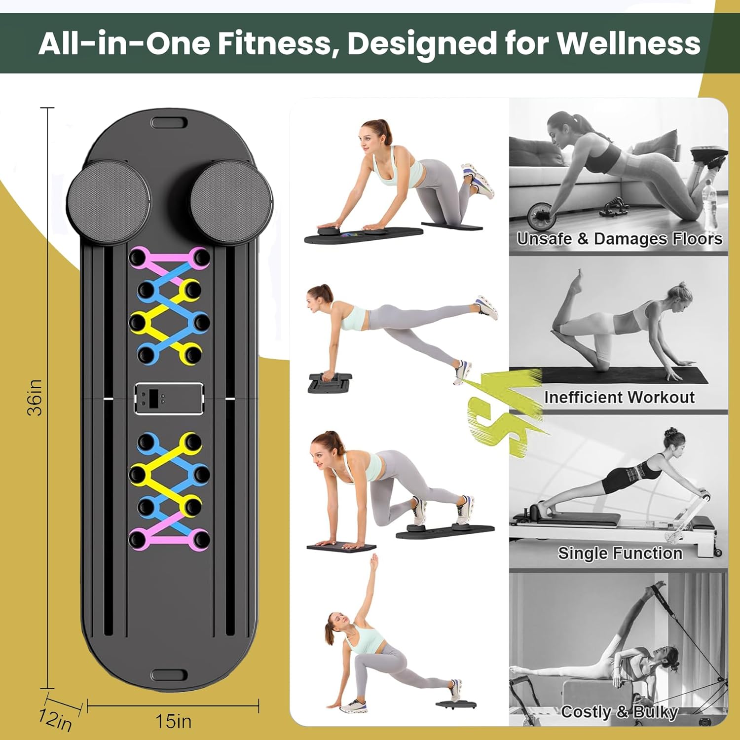 Pilates Board Best for Women Fitness & Exercise | Soul Expolrer